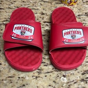 Kids Red Slide Sandals